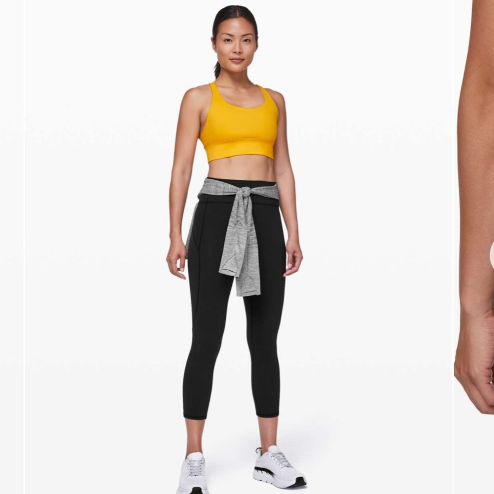 Lululemon black leggings in movement